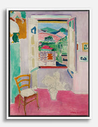Open Window by Henri Matisse Canvas Print White