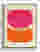 Bold Pink & Orange Shapes Canvas Print - White