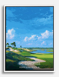 Sawgrass Golf Serenity Canvas Print - White