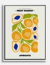 Apricot Grove Maximalism Canvas Print - White