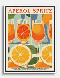 Citrus Spritz Vibes Canvas Print - White