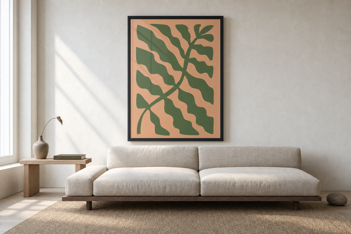 Going Big with Leaf Art: How to Choose and Hang a Large Botanical Print