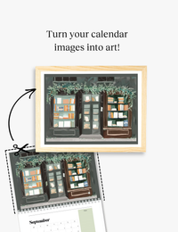 2026 Wall Art Calendar - Cute Shops