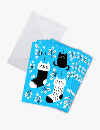 Festive Cats Christmas Card