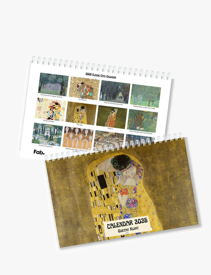 2026 Gustav Klimt Art Wall Calendar