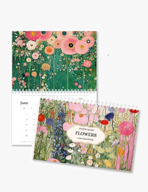 2026 Klimt Flowers Art Wall Calendar