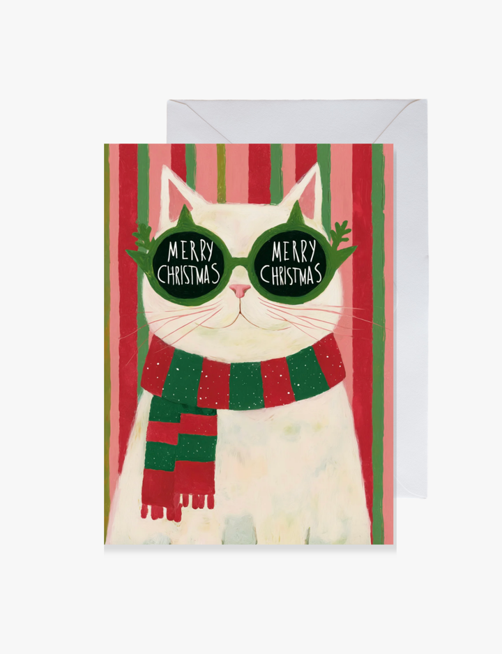 Cool Cat Christmas Card
