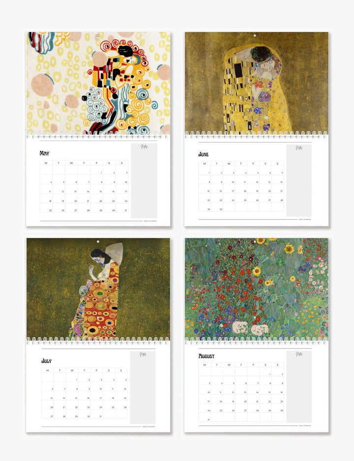 2026 Gustav Klimt Art Wall Calendar
