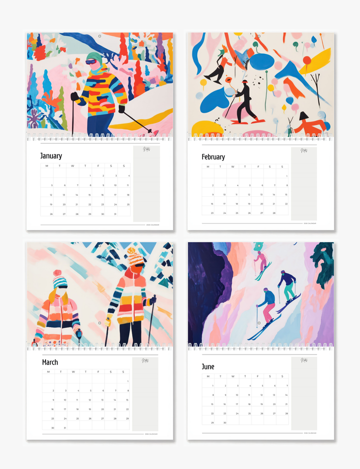 2026 Wall Art - Ski Winter Sports