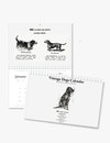 2026 Vintage Dogs Art Wall Calendar