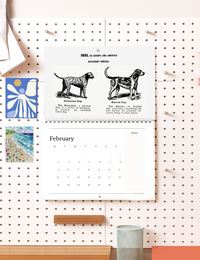 2026 Vintage Dogs Art Wall Calendar
