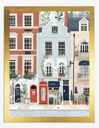 Affiche maisons de ville de Londres