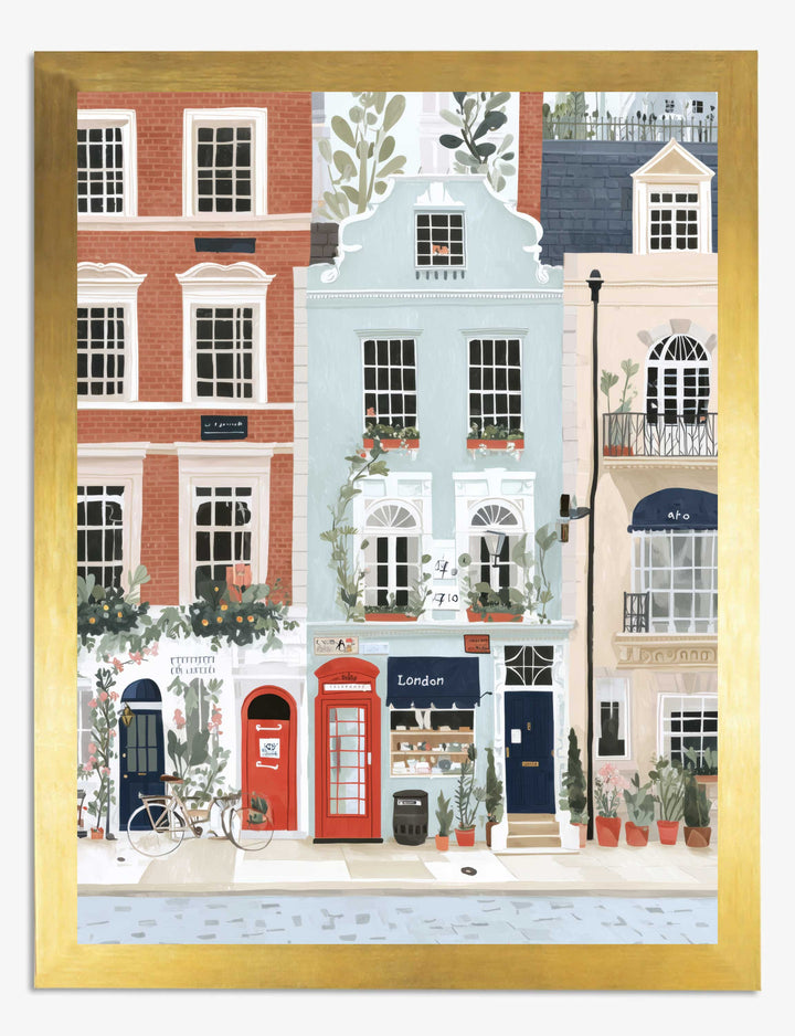 Affiche maisons de ville de Londres