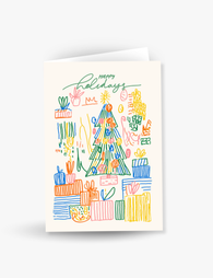 Playful Happy Holidays Greeting Card