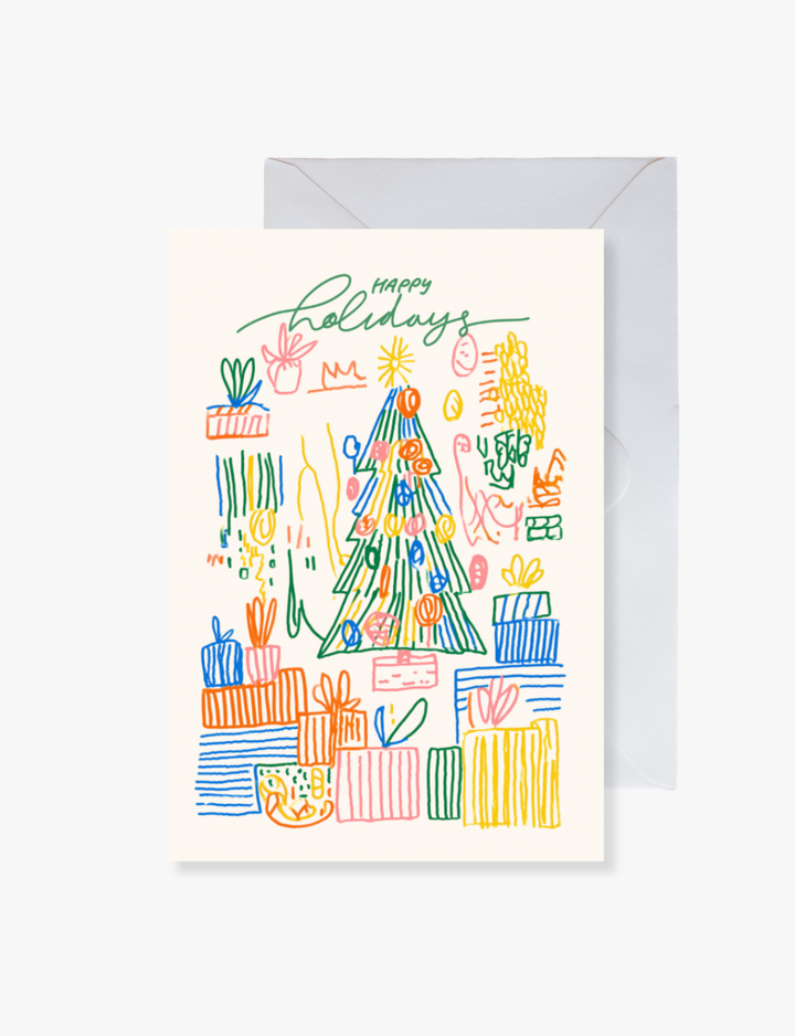 Playful Happy Holidays Greeting Card