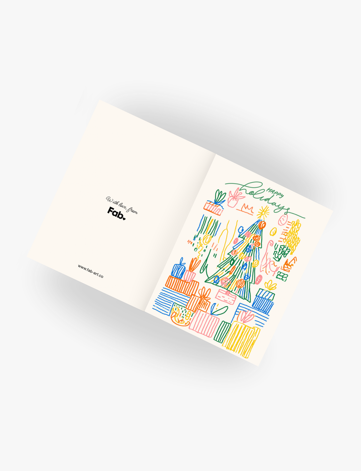 Playful Happy Holidays Greeting Card