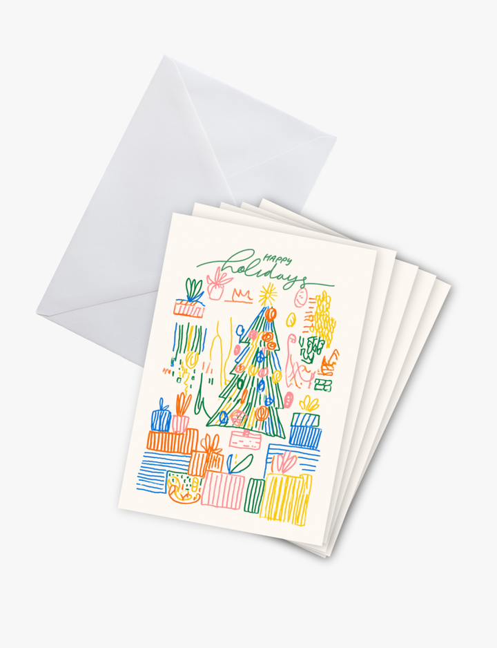 Playful Happy Holidays Greeting Card