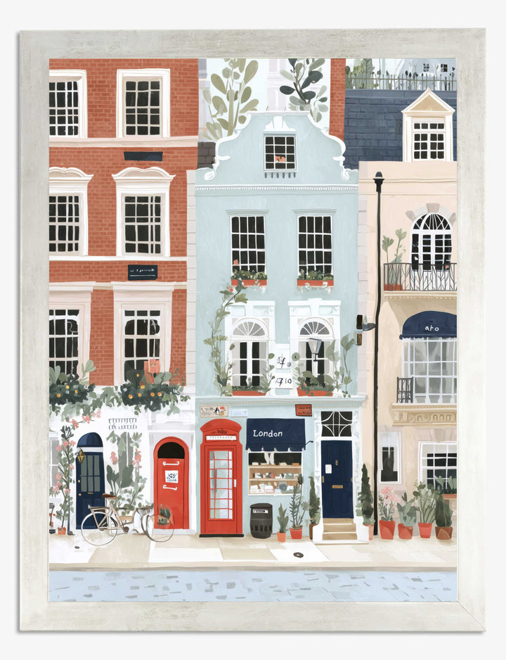 Affiche maisons de ville de Londres