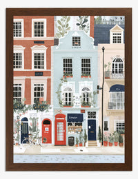 Affiche maisons de ville de Londres