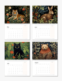 2026 Wall Art Calendar - William Morris Animals