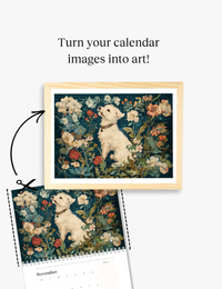 2026 Wall Art Calendar - William Morris Animals