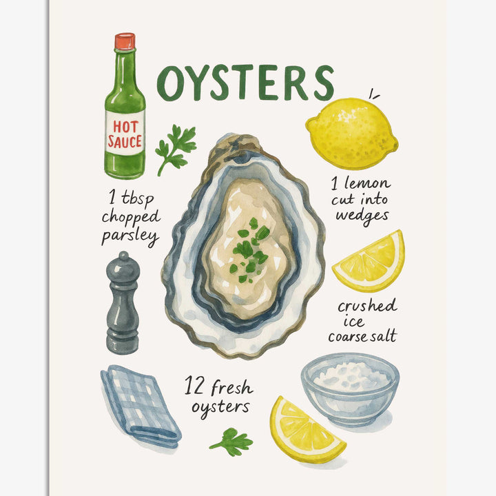 Oysters Art Prints