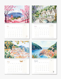 2026 Wall Art Calendar Travel Destinations