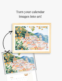 2026 Wall Art Calendar Travel Destinations