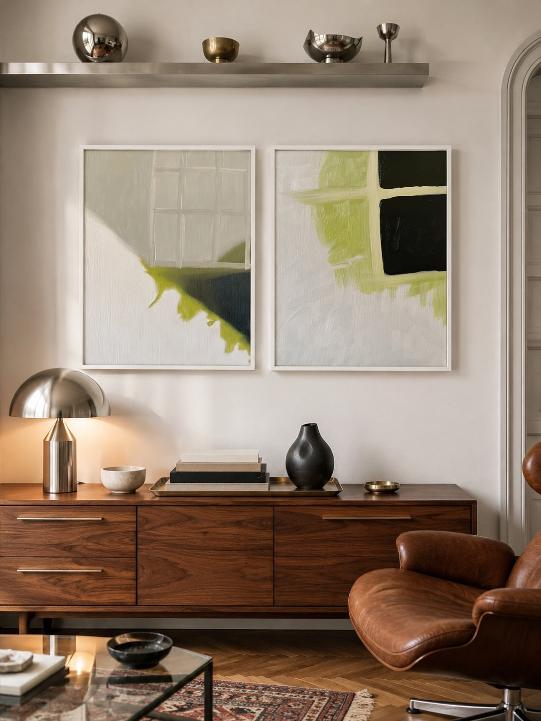 Abstract Windows Gallery Wall Art Print Set
