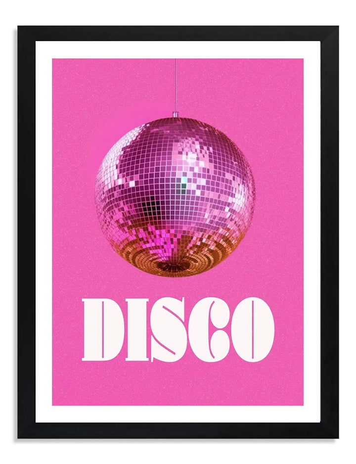 Disco Ball Pink Art Print