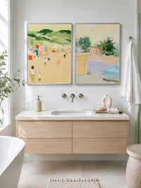 Serene minimalist Gallery Wall Art Print Set