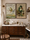 Vintage Frogs Gallery Wall Art Print Set