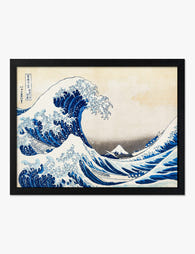 The Great Wave by Hokusai Art Print Black