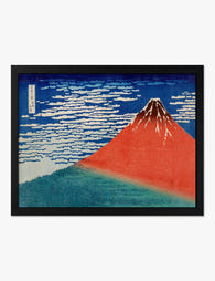 Fine Wind, Clear Morning by Hokusai Art Print Black