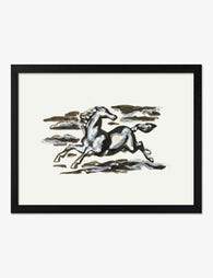 Galloping Horse by Leo Gestel Art Print Black