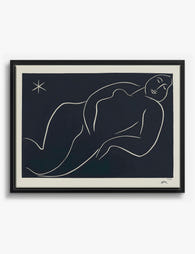 Matisse Nu à l’étoile Canvas Print Black