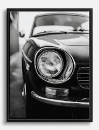 Classic Car Elegance Canvas Print Black