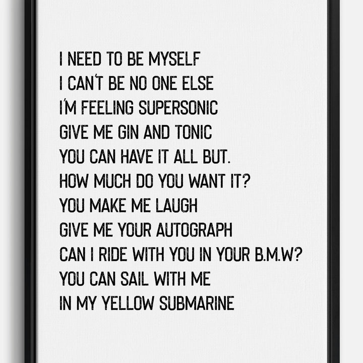 Zitate & Sprüche Leinwandbilder