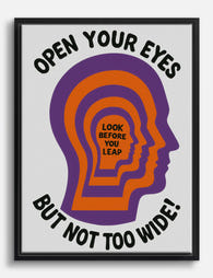 Eye Catching Wisdom Canvas Print Black