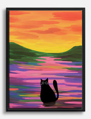 Lienzos de atardecer