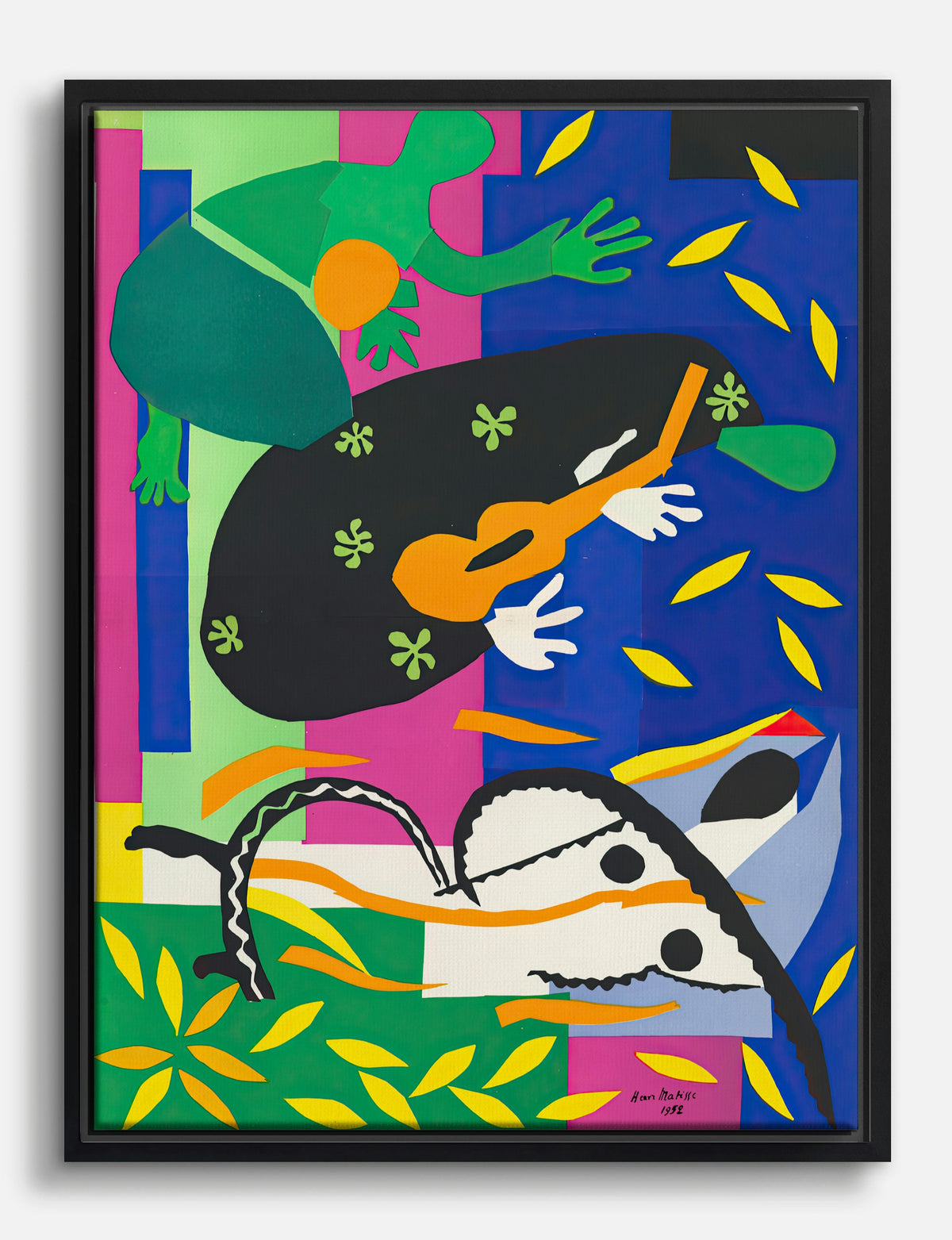 Sorrow of the King by Matisse Canvas Print Black