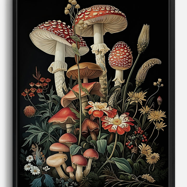 Mushrooms Canvas Prints