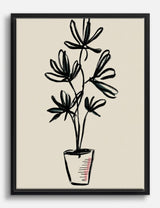 Effortless Botanical Lines Canvas Print