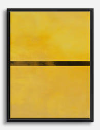 Sunbeam Horizon Canvas Print Black