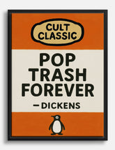 Pop Trash Forever Canvas Print Black