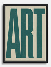 Bold Typography Statement Canvas Print Black