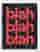 Bold Pink Typography Statement Canvas Print - Black