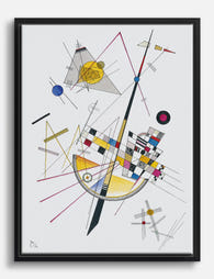 Kandinsky Delicate Tension Canvas Print Black