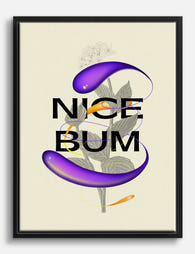 Playful Compliment Statement Canvas Print Black