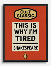 Tired Shakespeare Vibes Canvas Print Black